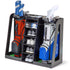 GoSports Double Premium Wooden Golf Bag Organizer and Storage Rack - Black