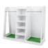 GoSports Premium Wooden Golf Bag Organizer and Storage Rack - White