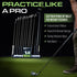 GoSports Premium Wood Golf Club Holder Stand - 14 Club Display Organizer with Ball Storage and Phone/Tablet Slot for Golf Simulators