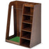 GoSports Premium Wooden Golf Bag Organizer and Storage Rack - Brown