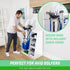 GoSports Premium Wooden Golf Bag Organizer and Storage Rack - White
