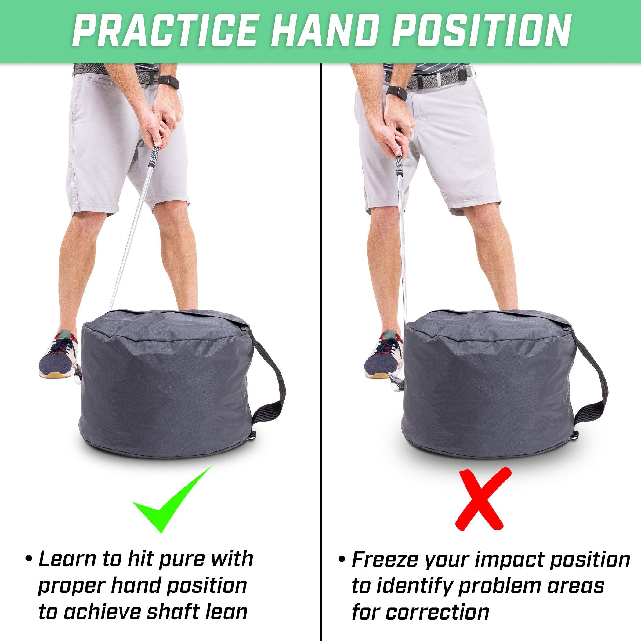 GoSports Golf Swing Bag - Impact Position Trainer