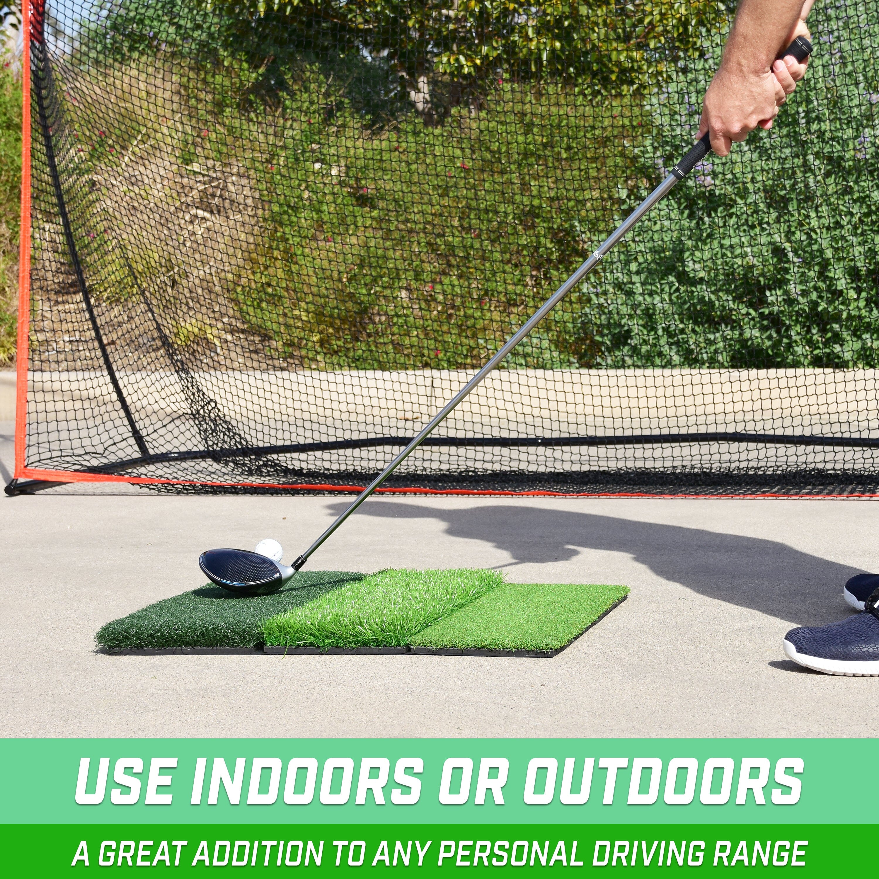 GoSports 24"x24" Tri-Turf XL Golf Practice Mat