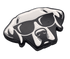 Good Boy - Black Labrador with Sunglasses Golf Ball Marker with Hat Clip