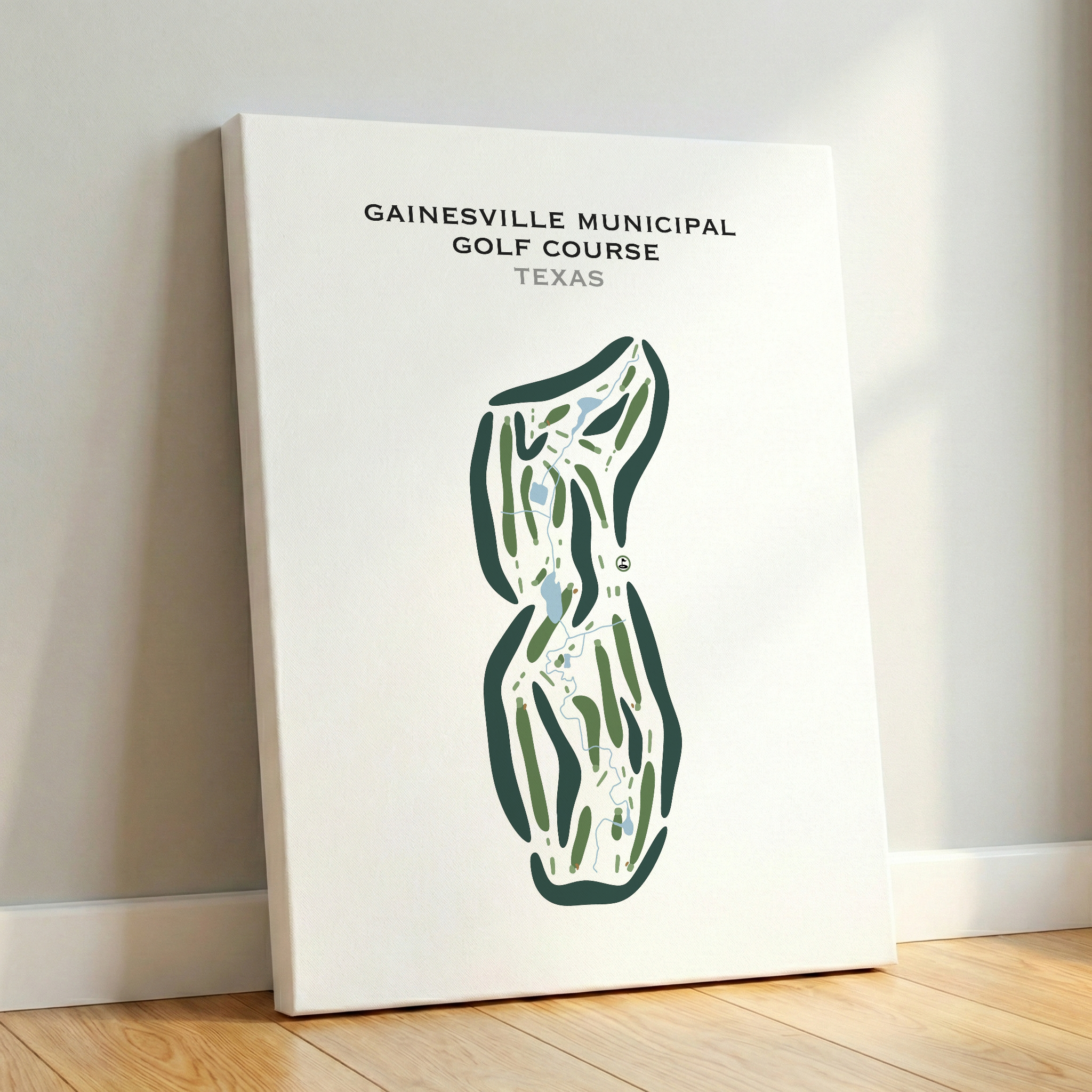 Gainesville Municipal Golf Course, Texas - Printed Golf Courses