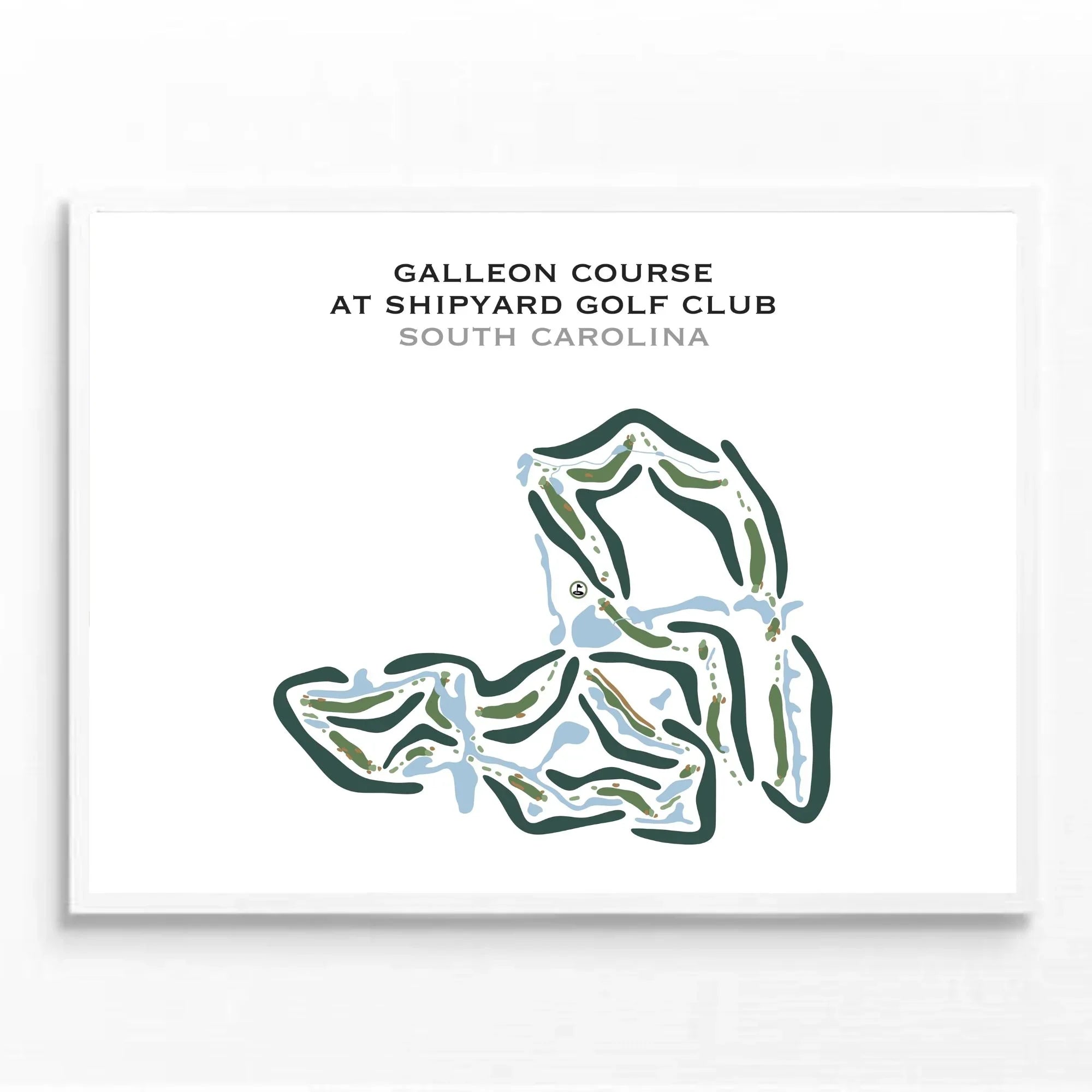 Galleon Course at Shipyard Golf Club, South Carolina - Printed Golf Courses
