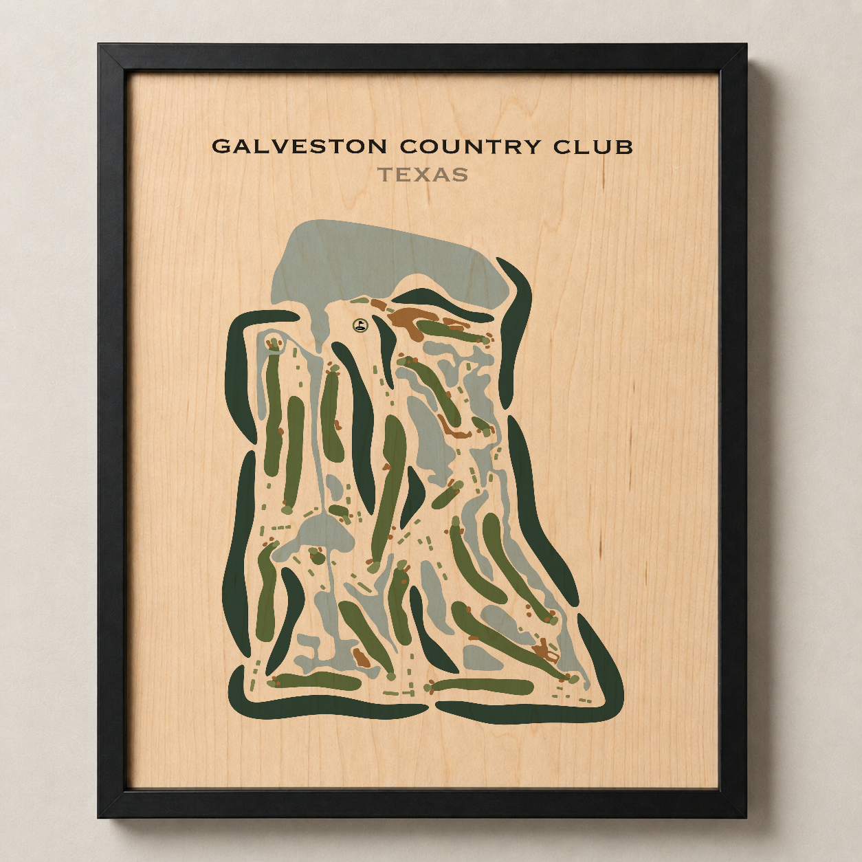 Galveston Country Club, Texas - Printed Golf Courses