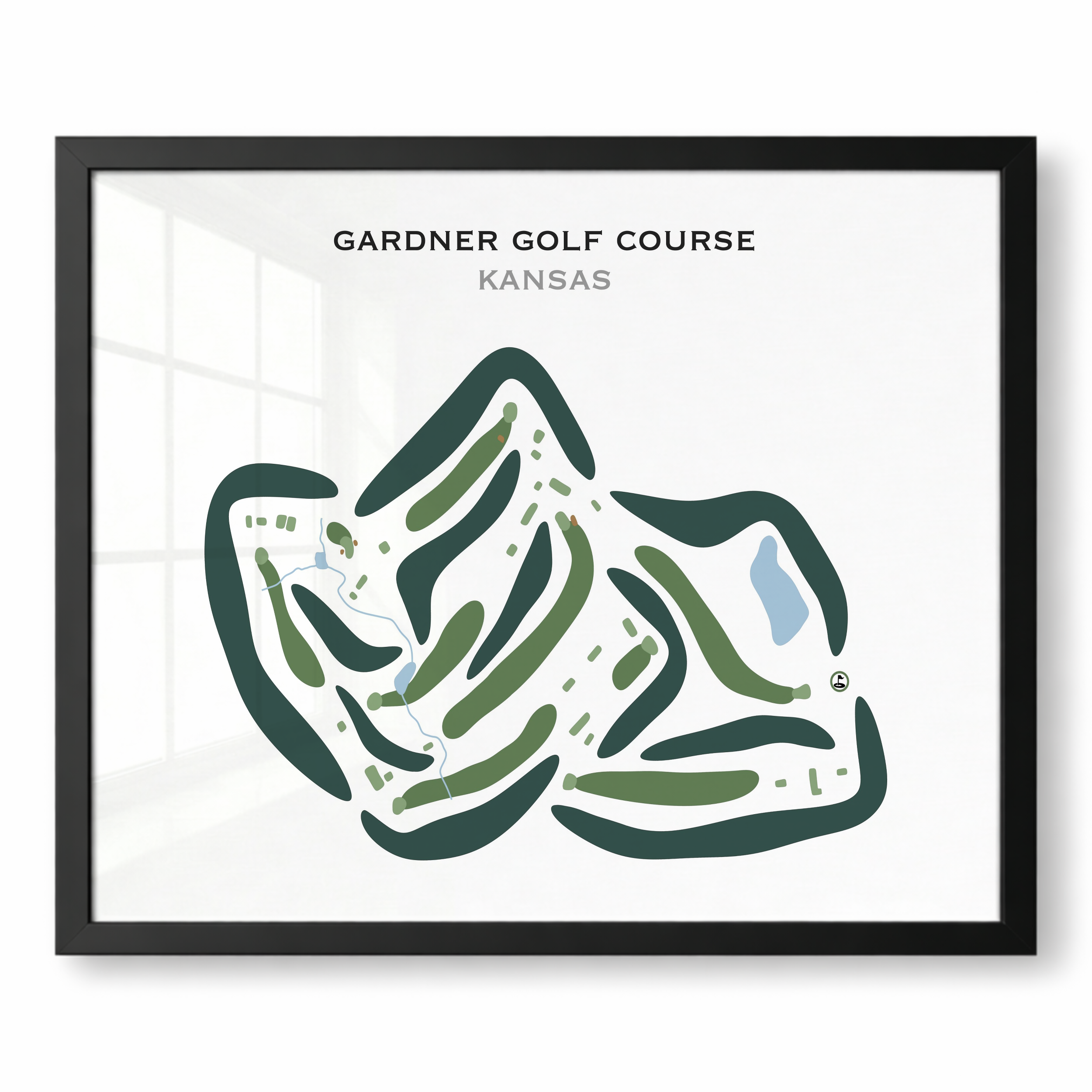Gardner Golf Course, Kansas - Printed Golf Courses