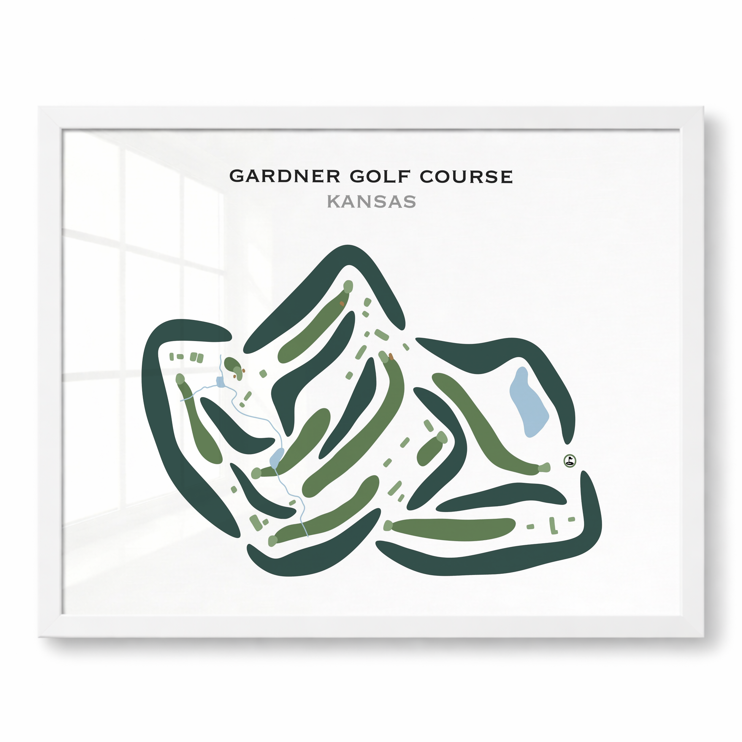 Gardner Golf Course, Kansas - Printed Golf Courses