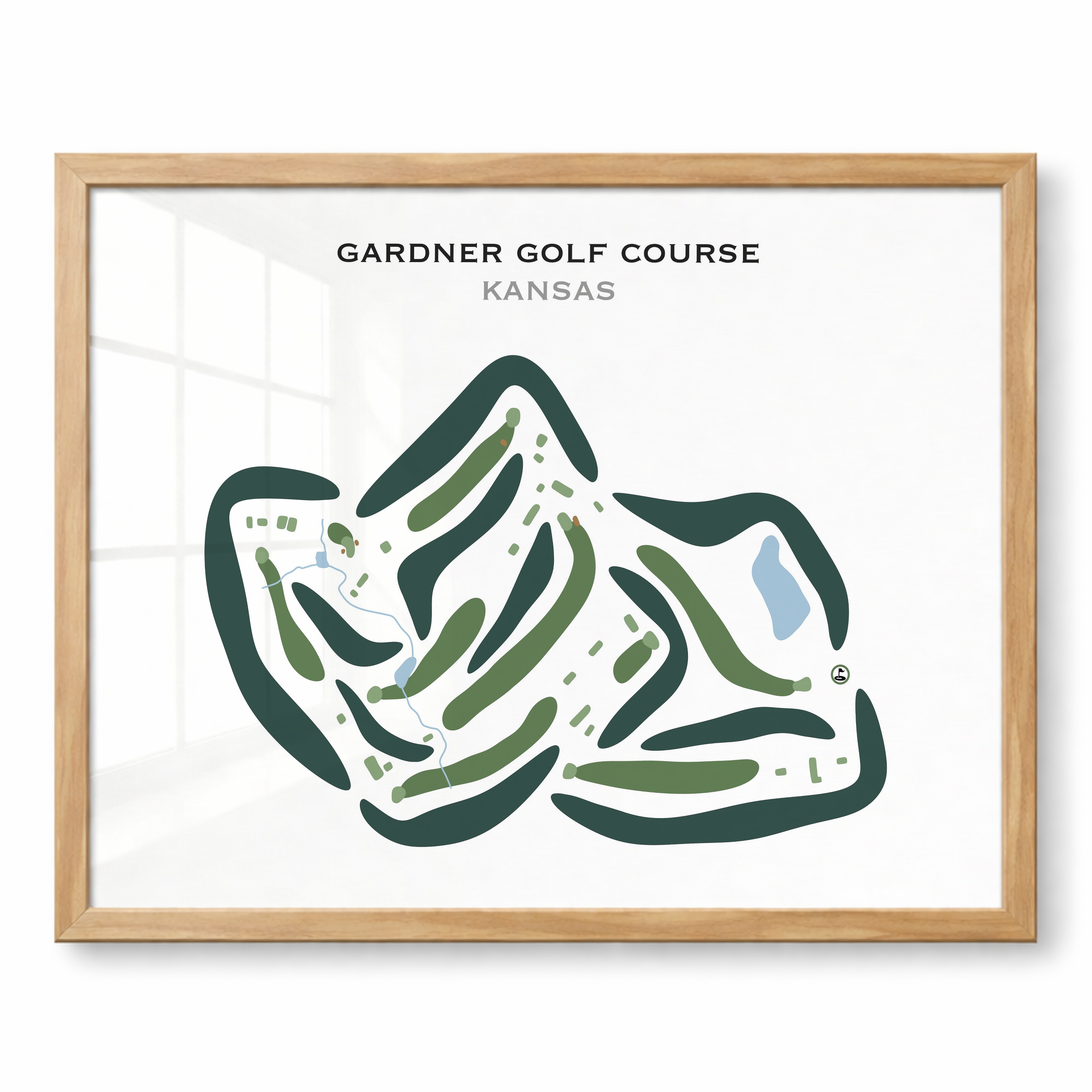 Gardner Golf Course, Kansas - Printed Golf Courses