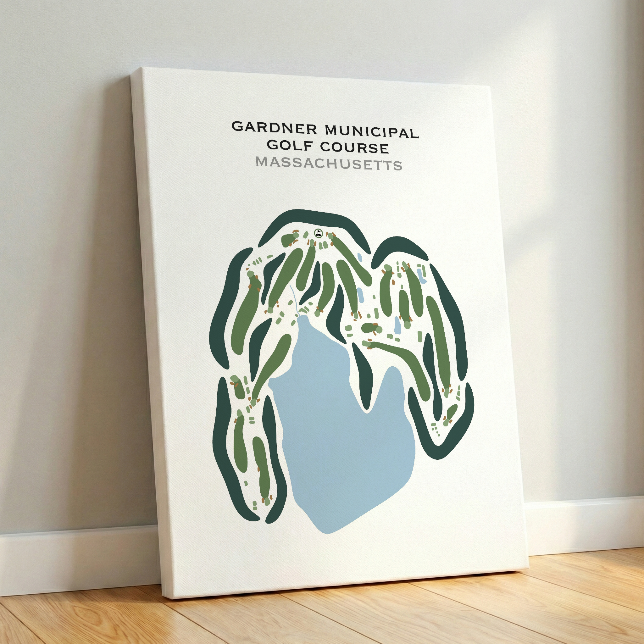 Gardner Municipal Golf Course, Massachusetts - Printed Golf Courses