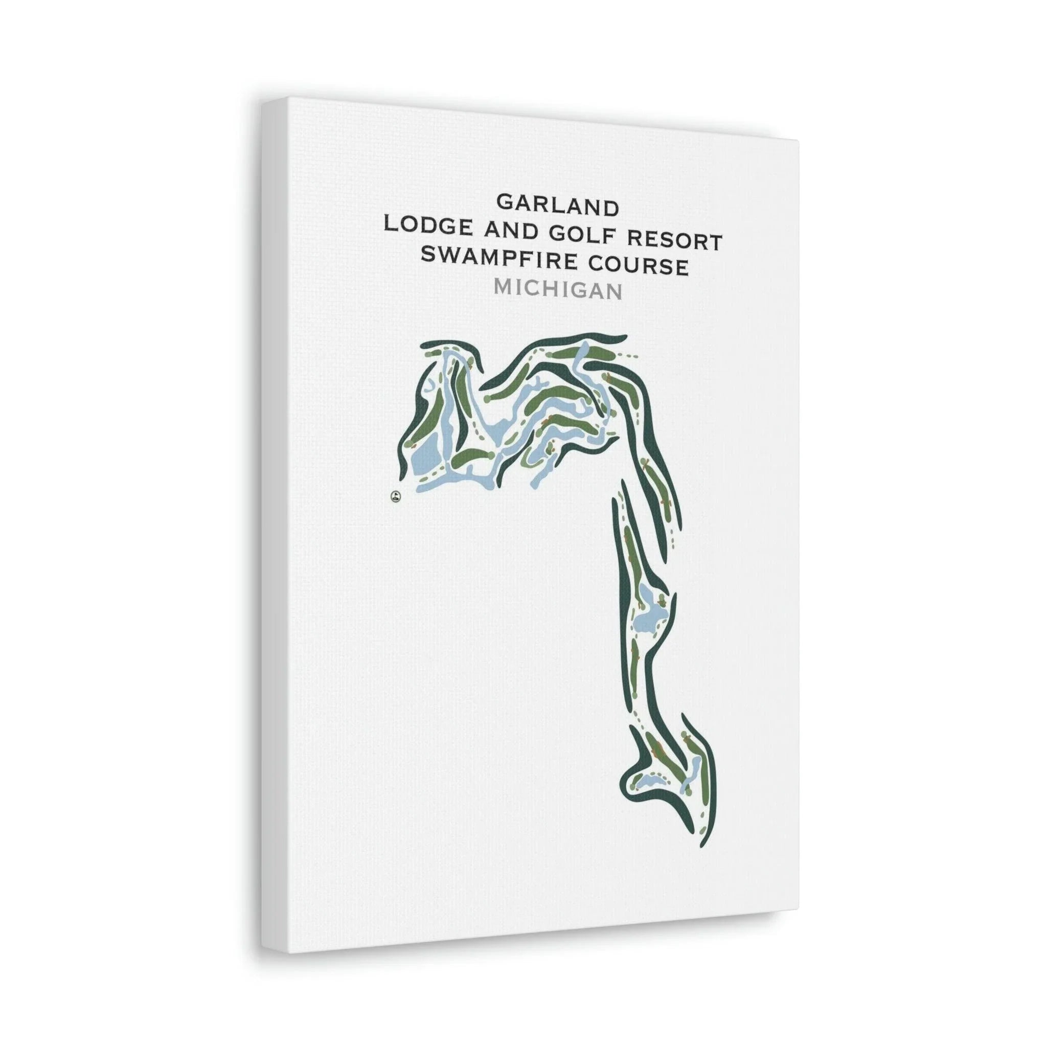 Garland Lodge and Golf Resort Swampfire Course, Michigan - Printed Golf Courses