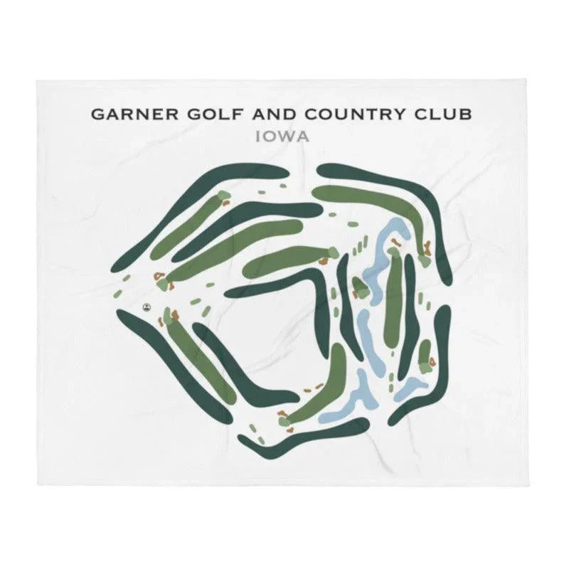 Garner Golf and Country Club, Iowa - Printed Golf Course