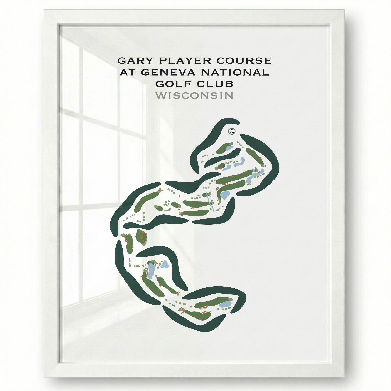 Gary Player Course at Geneva National Golf Club, Wisconsin - Printed Golf Courses