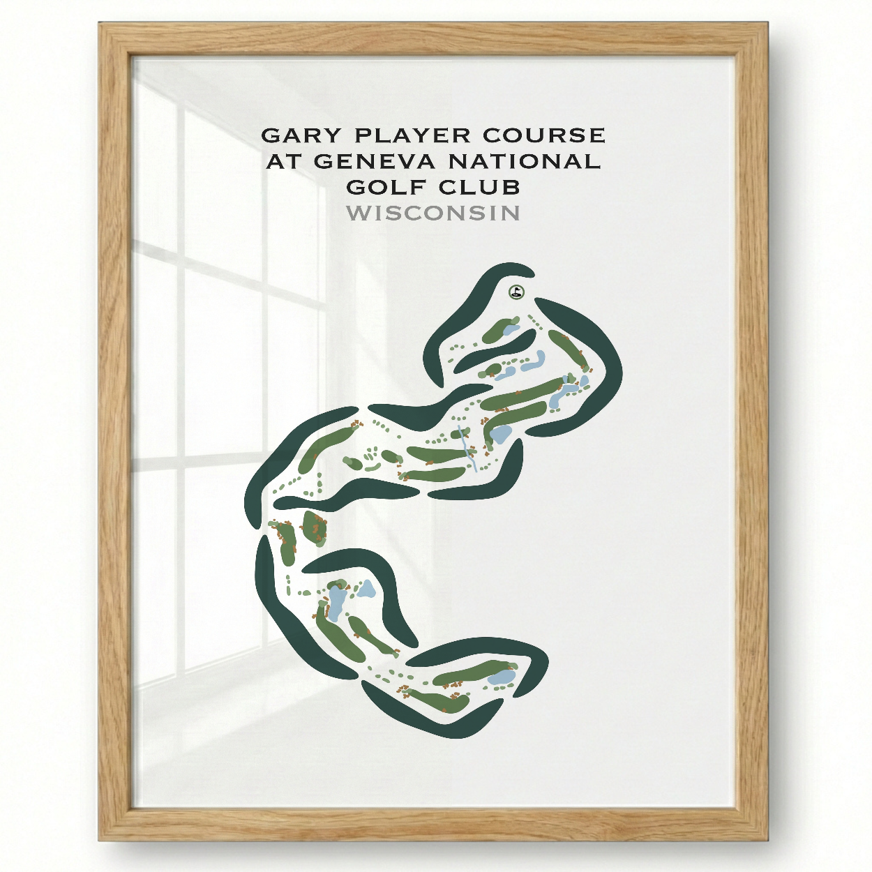 Gary Player Course at Geneva National Golf Club, Wisconsin - Printed Golf Courses