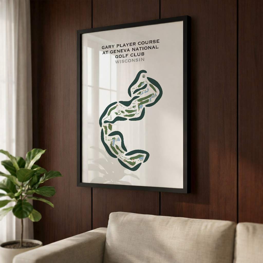 Gary Player Course at Geneva National Golf Club, Wisconsin - Printed Golf Courses