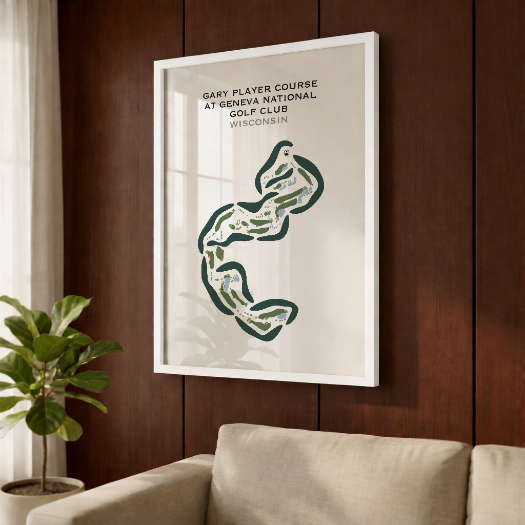 Gary Player Course at Geneva National Golf Club, Wisconsin - Printed Golf Courses