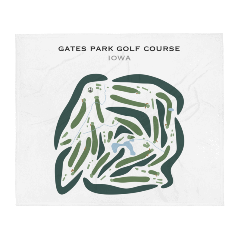 Gates Park Golf Course, Iowa - Printed Golf Courses