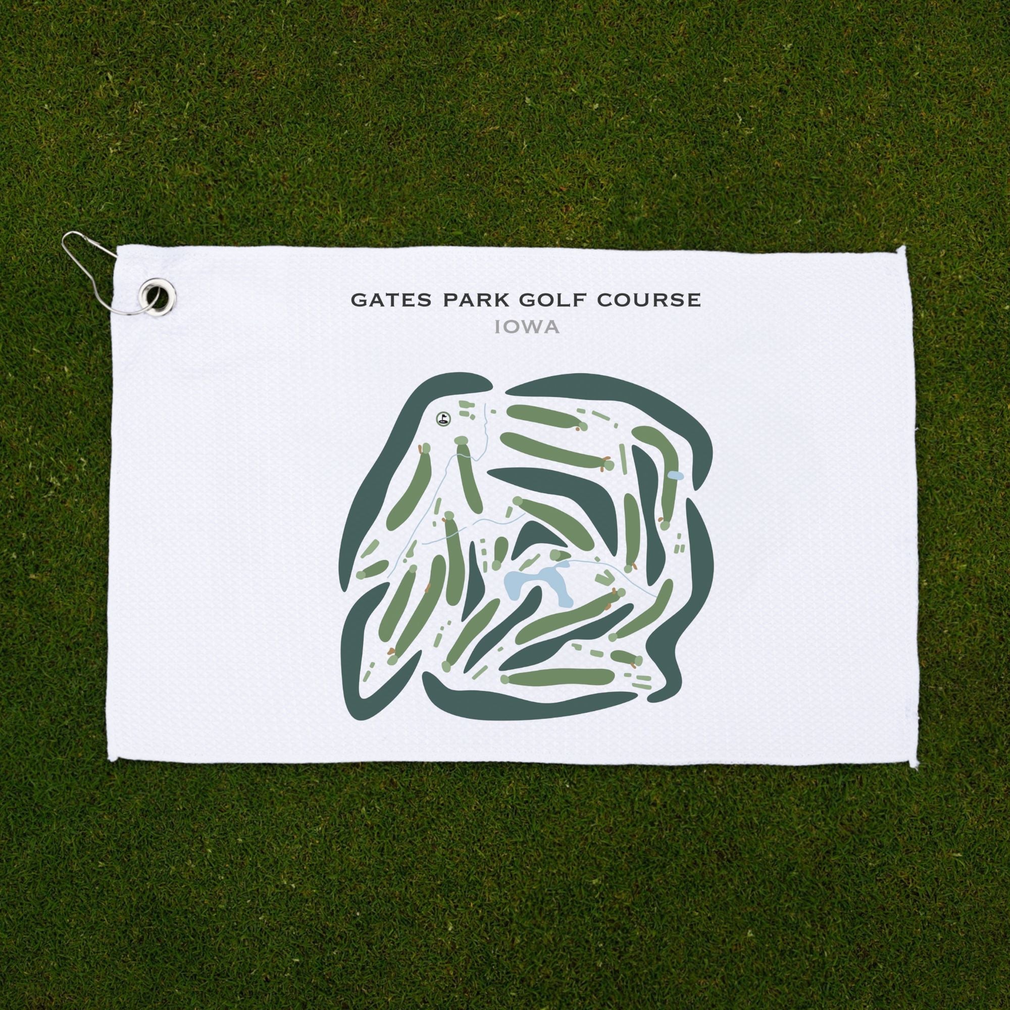Gates Park Golf Course, Iowa - Printed Golf Courses