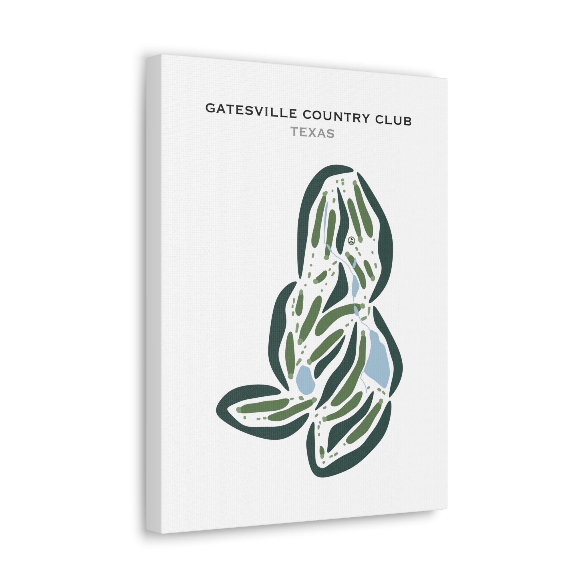 Gatesville Country Club, Texas - Printed Golf Courses