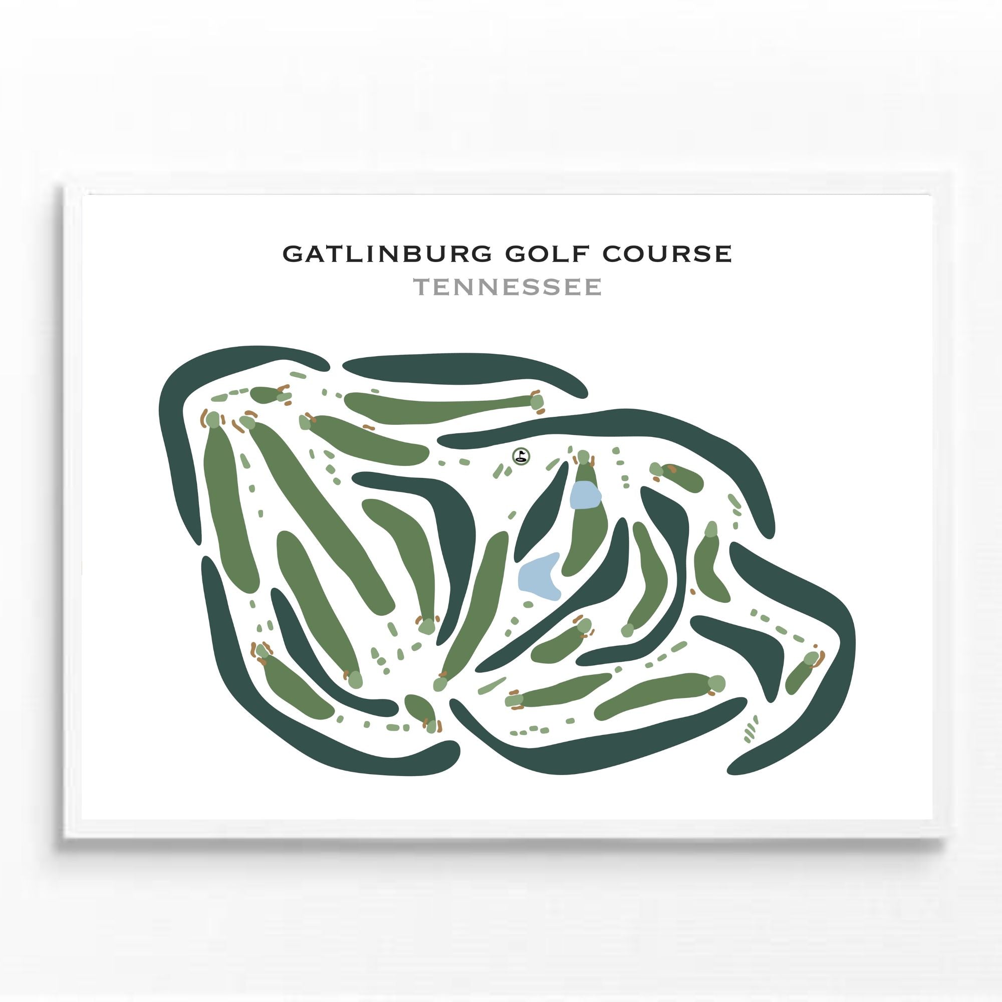 Gatlinburg Golf Course, Tennessee - Printed Golf Courses