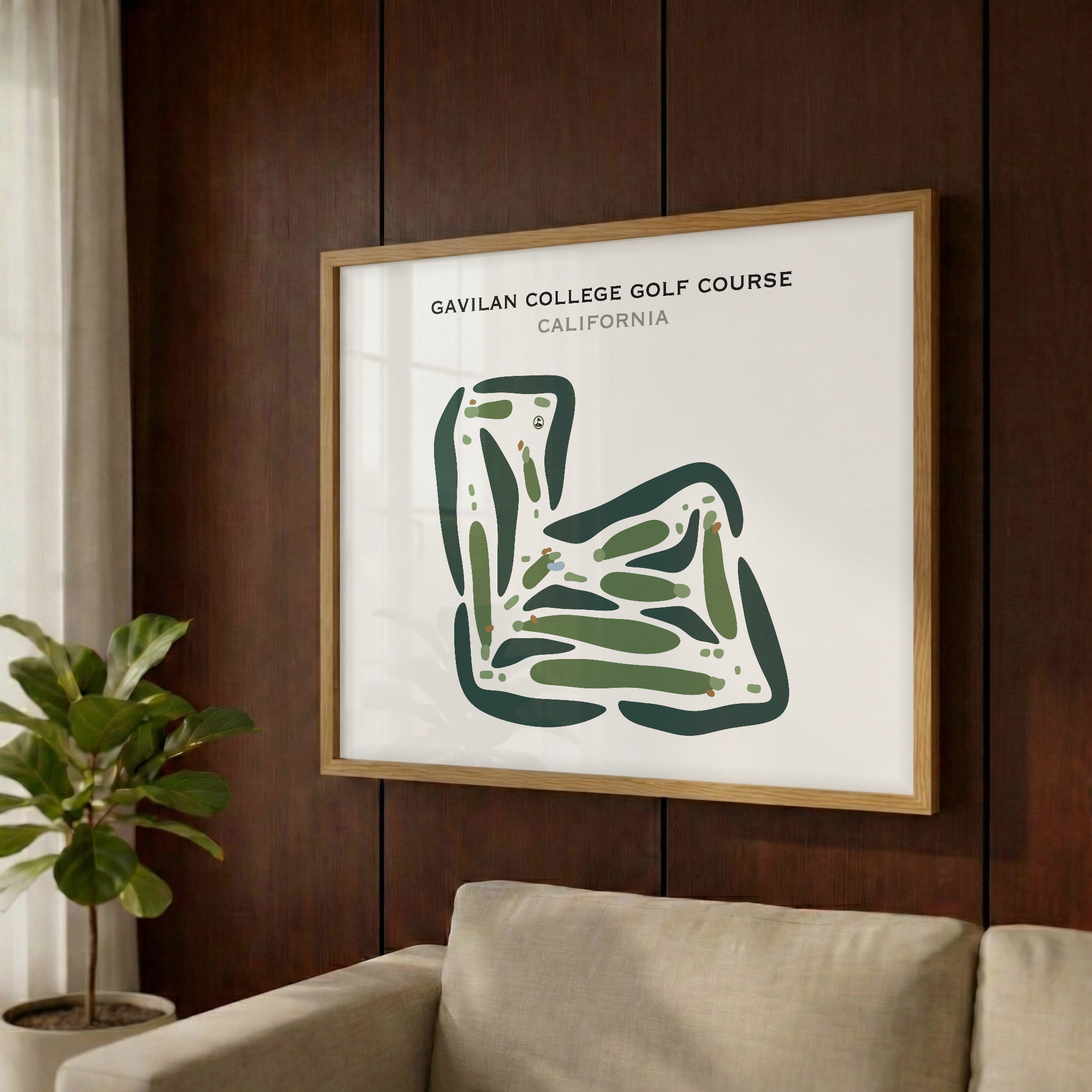 Gavilan College Golf Course, California - Printed Golf Courses