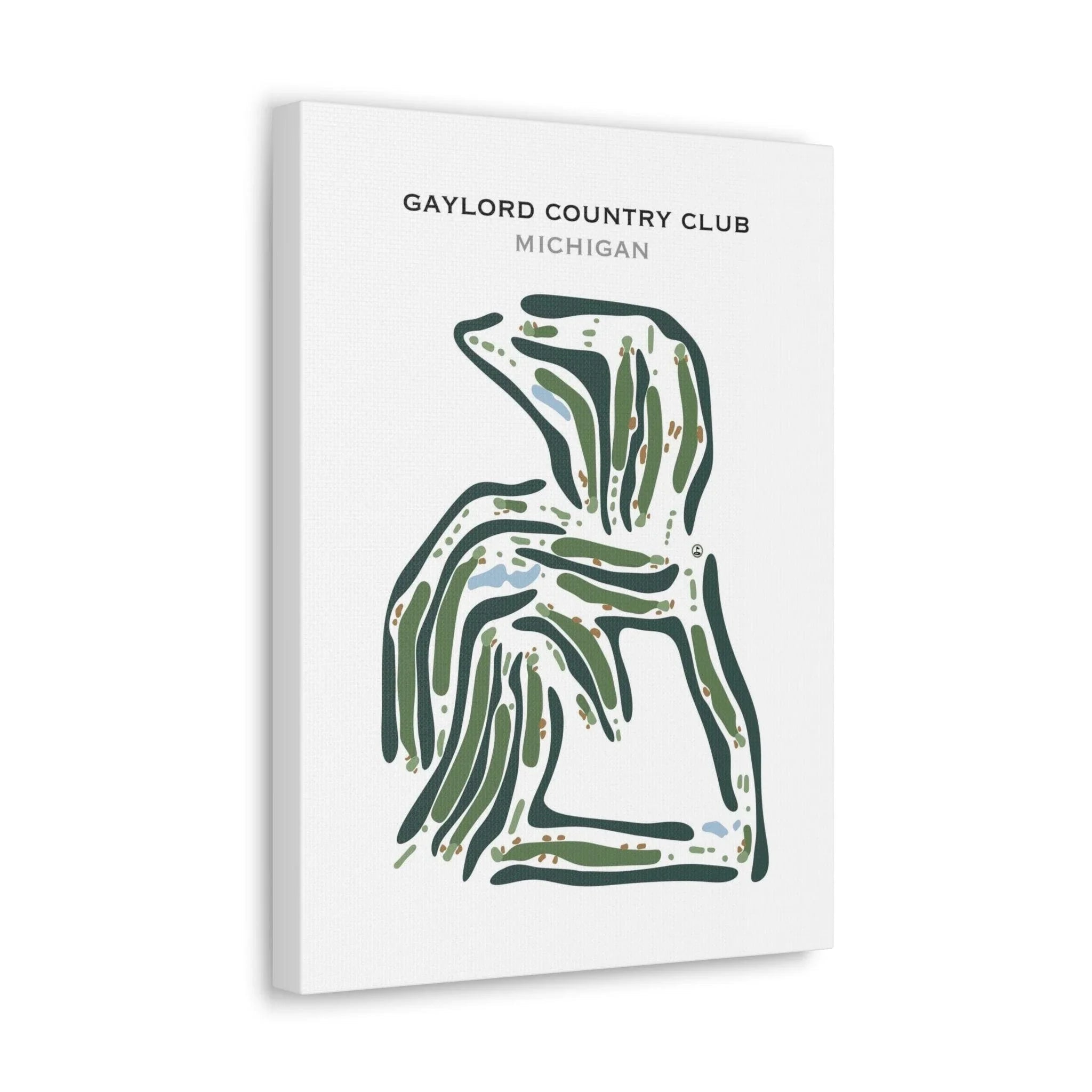 Gaylord Country Club, Michigan - Printed Golf Course