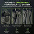 The 40 Magnetic Golf Towel + Landing Pad System