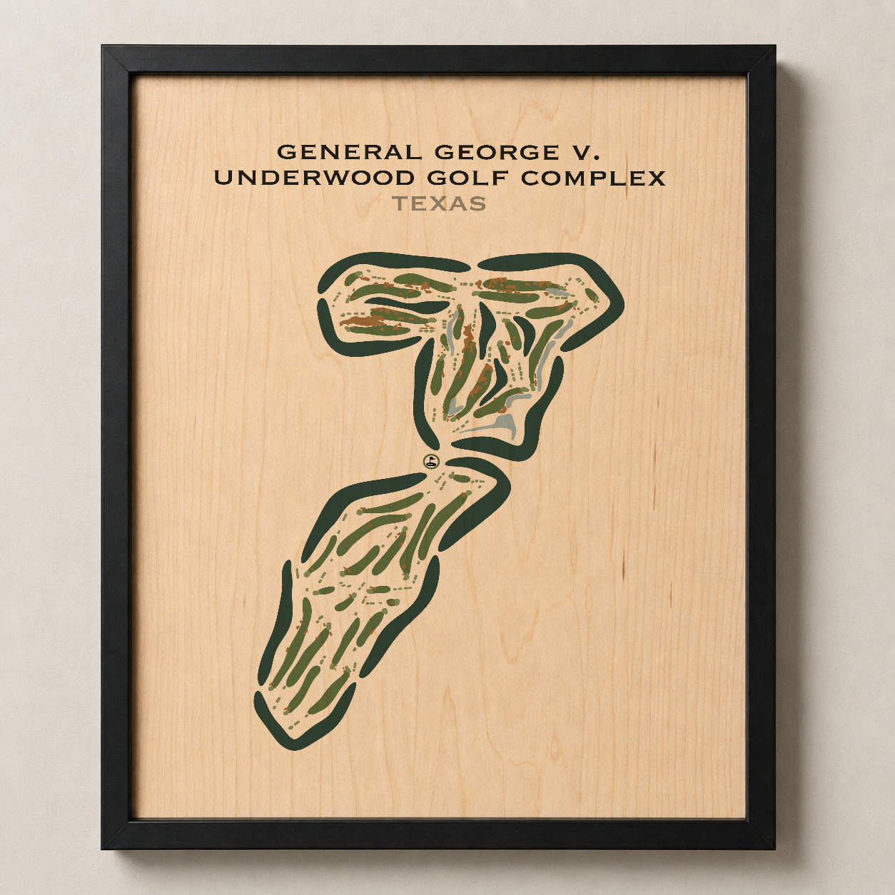 General George V. Underwood Golf Complex, Texas - Printed Golf Courses