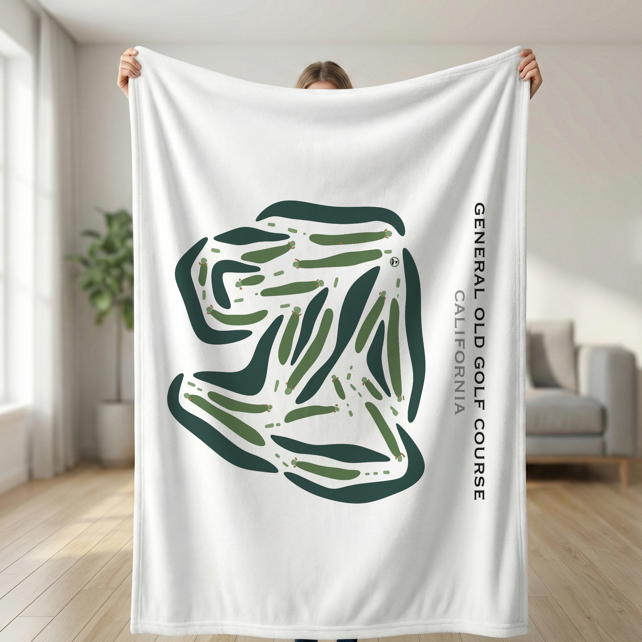 General Old Golf Course, California - Printed Golf Courses
