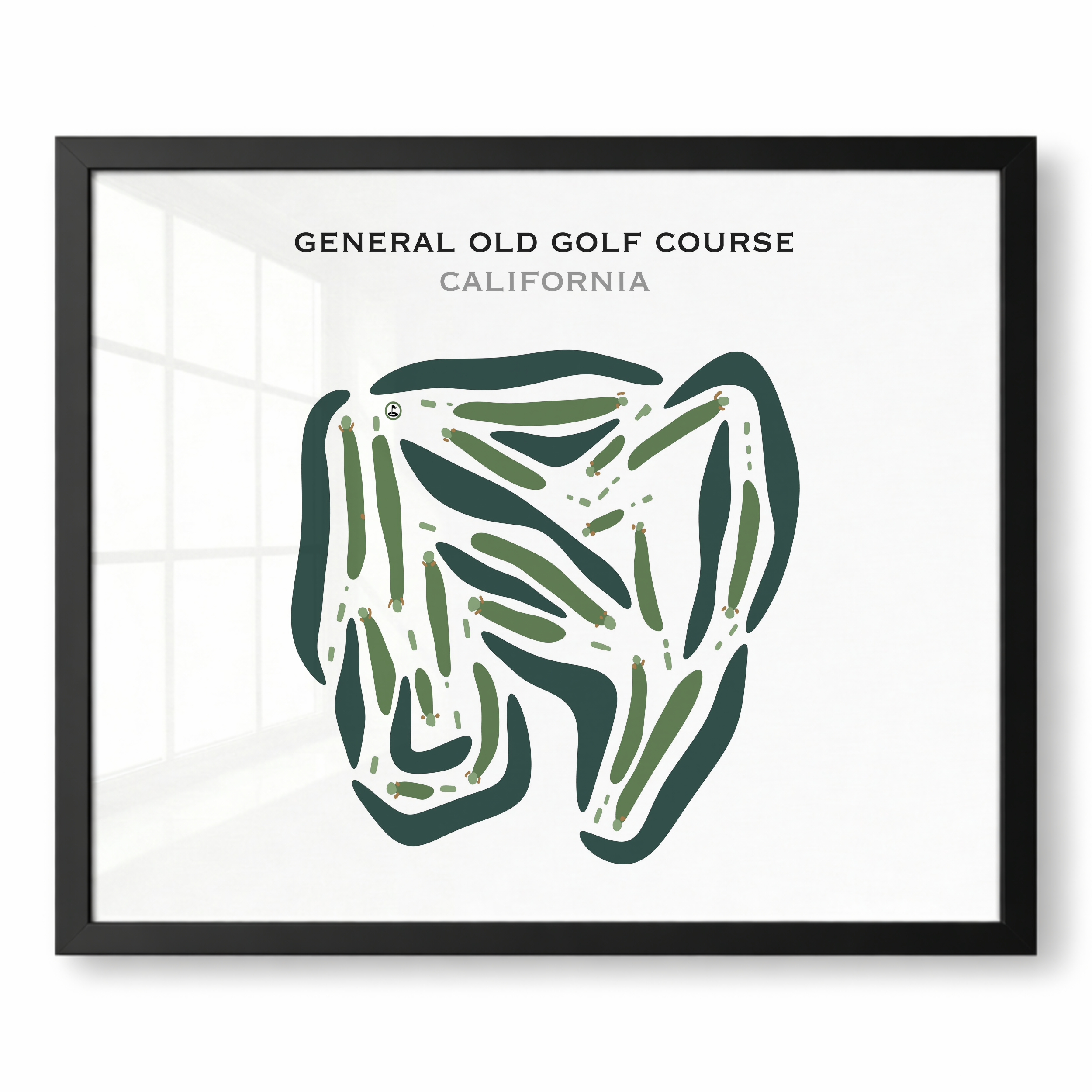 General Old Golf Course, California - Printed Golf Courses