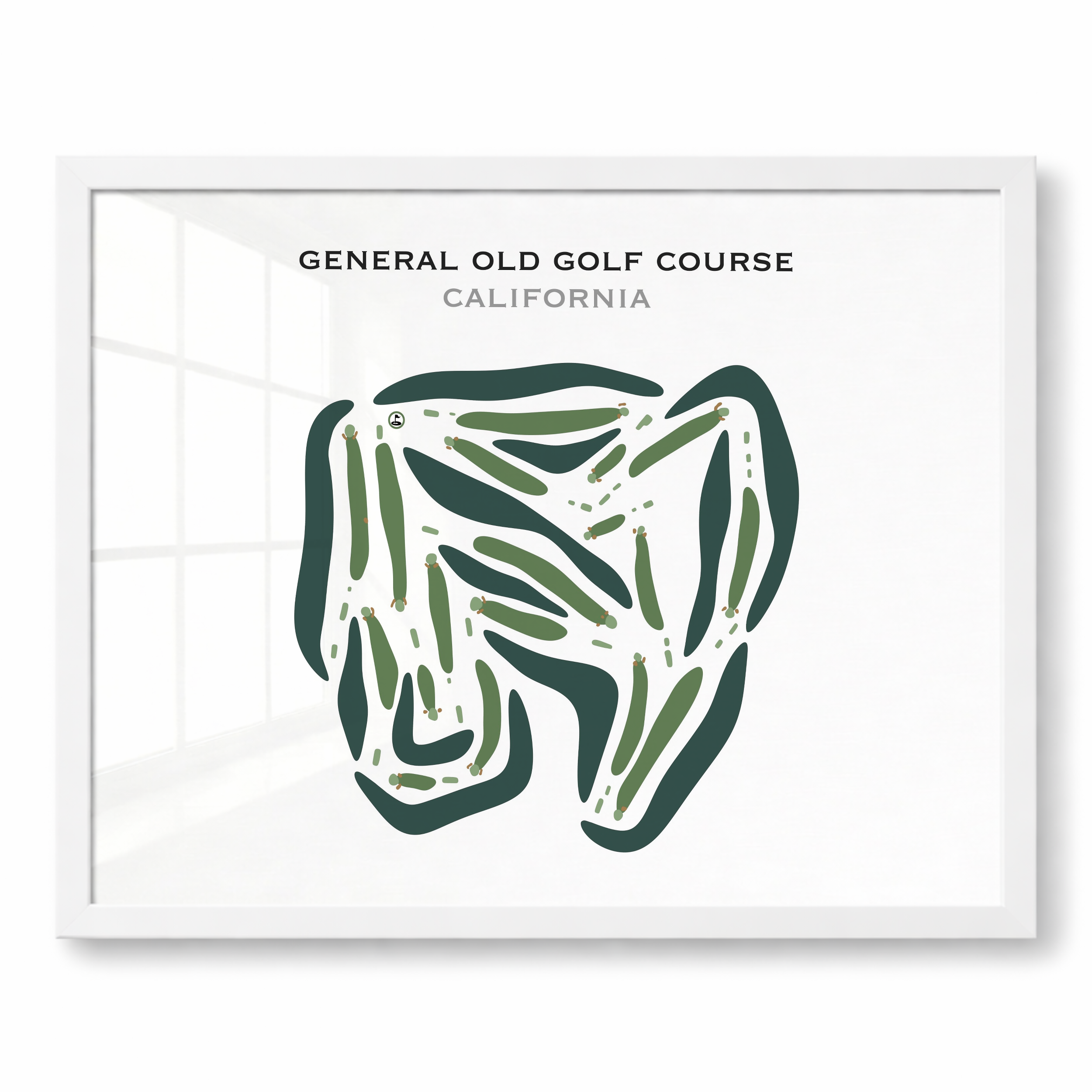General Old Golf Course, California - Printed Golf Courses