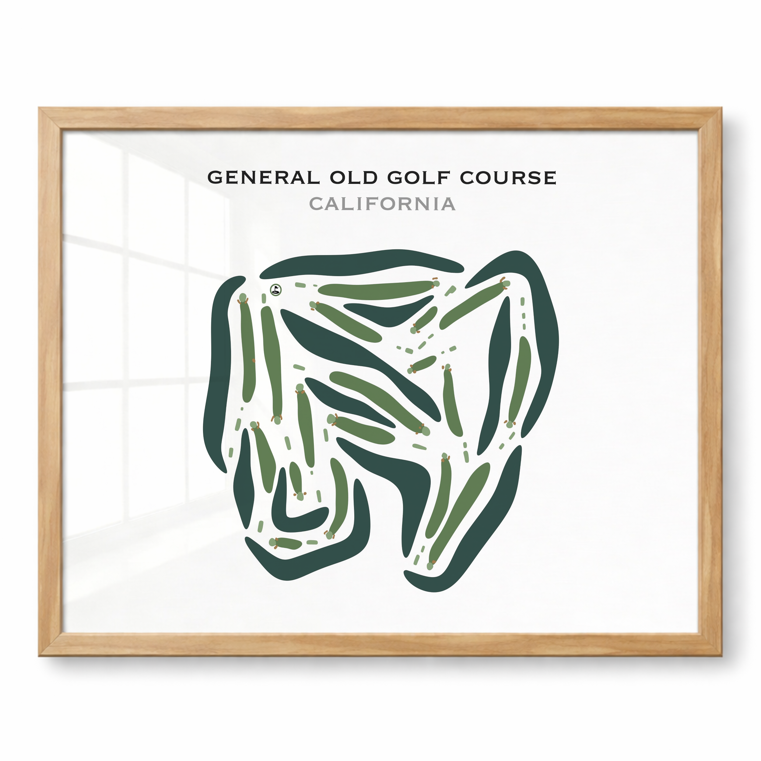 General Old Golf Course, California - Printed Golf Courses