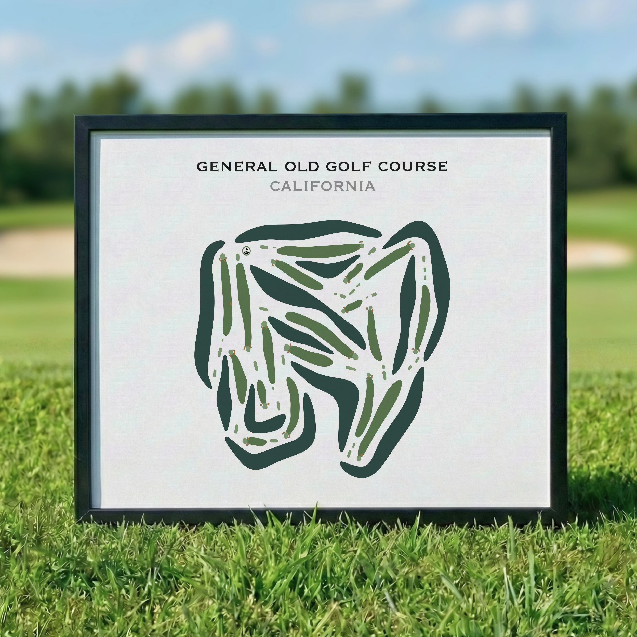 General Old Golf Course, California - Printed Golf Courses