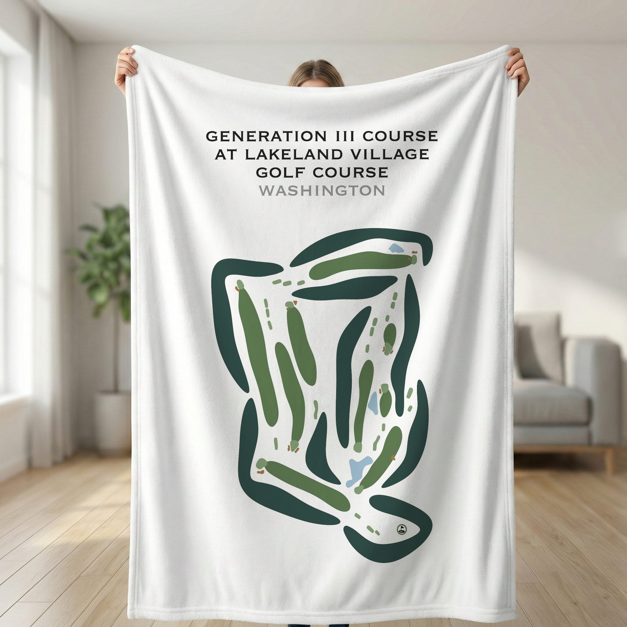 Generation III Course at Lake Land Village Golf Course, Washington - Printed Golf Courses