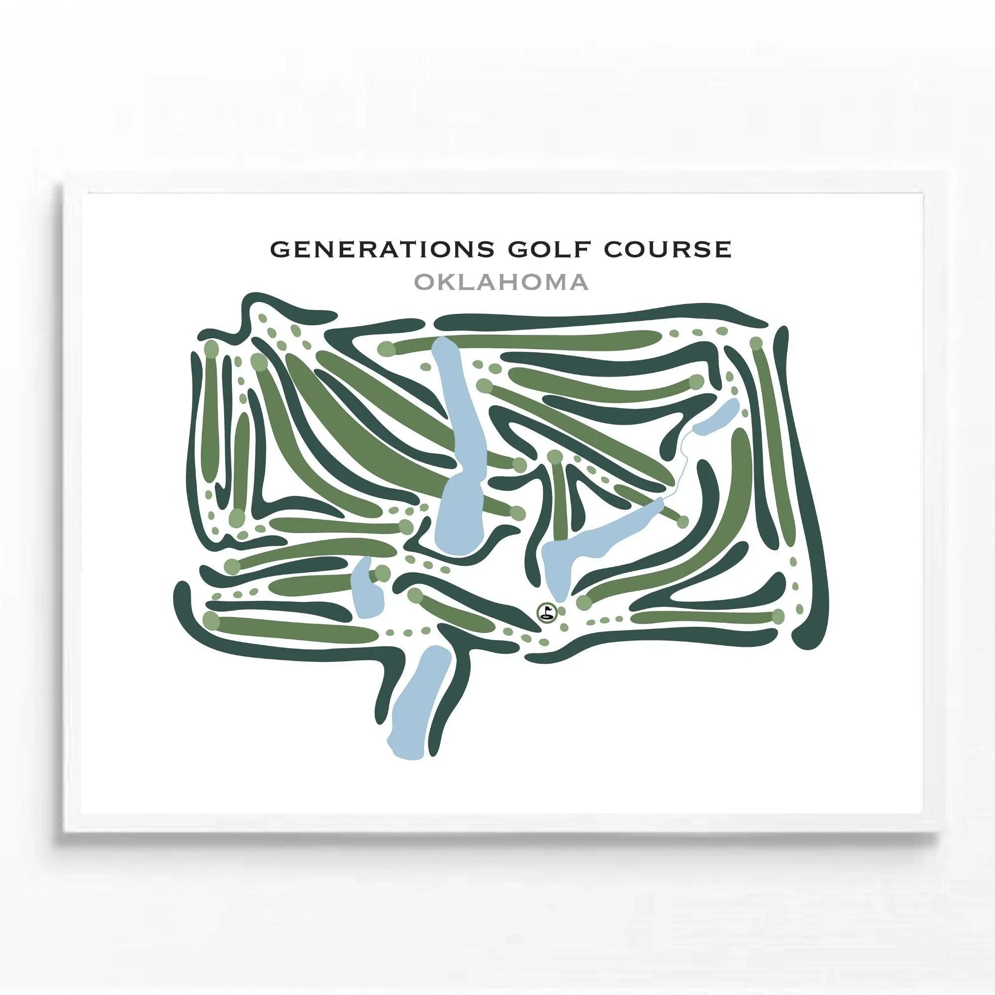 Generations Golf Course, Oklahoma - Printed Golf Courses