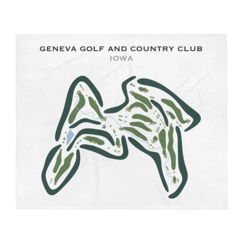 Geneva Golf & Country Club, Iowa - Printed Golf Courses