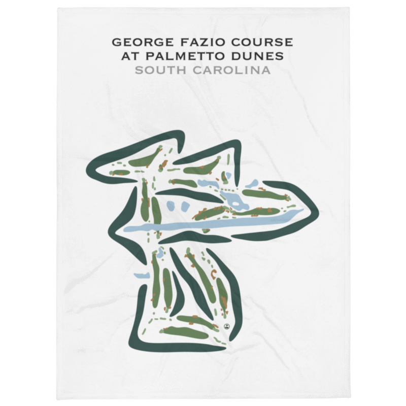 George Fazio Golf Course at Palmetto Dunes, South Carolina - Printed Golf Courses