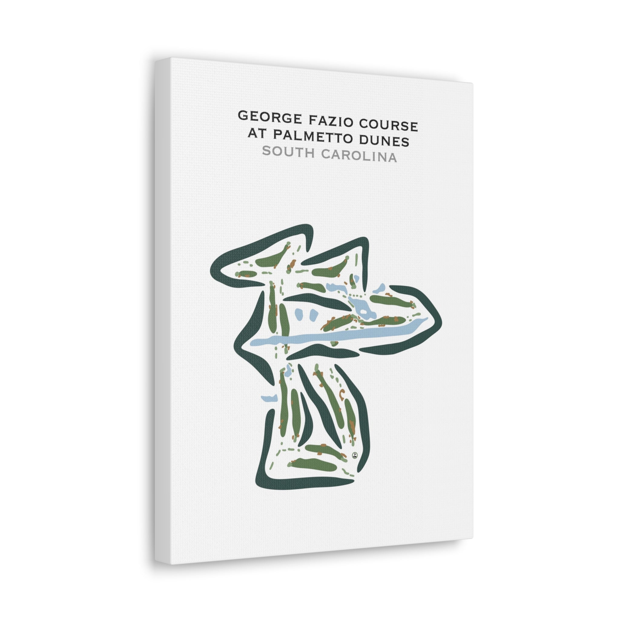 George Fazio Golf Course at Palmetto Dunes, South Carolina - Printed Golf Courses