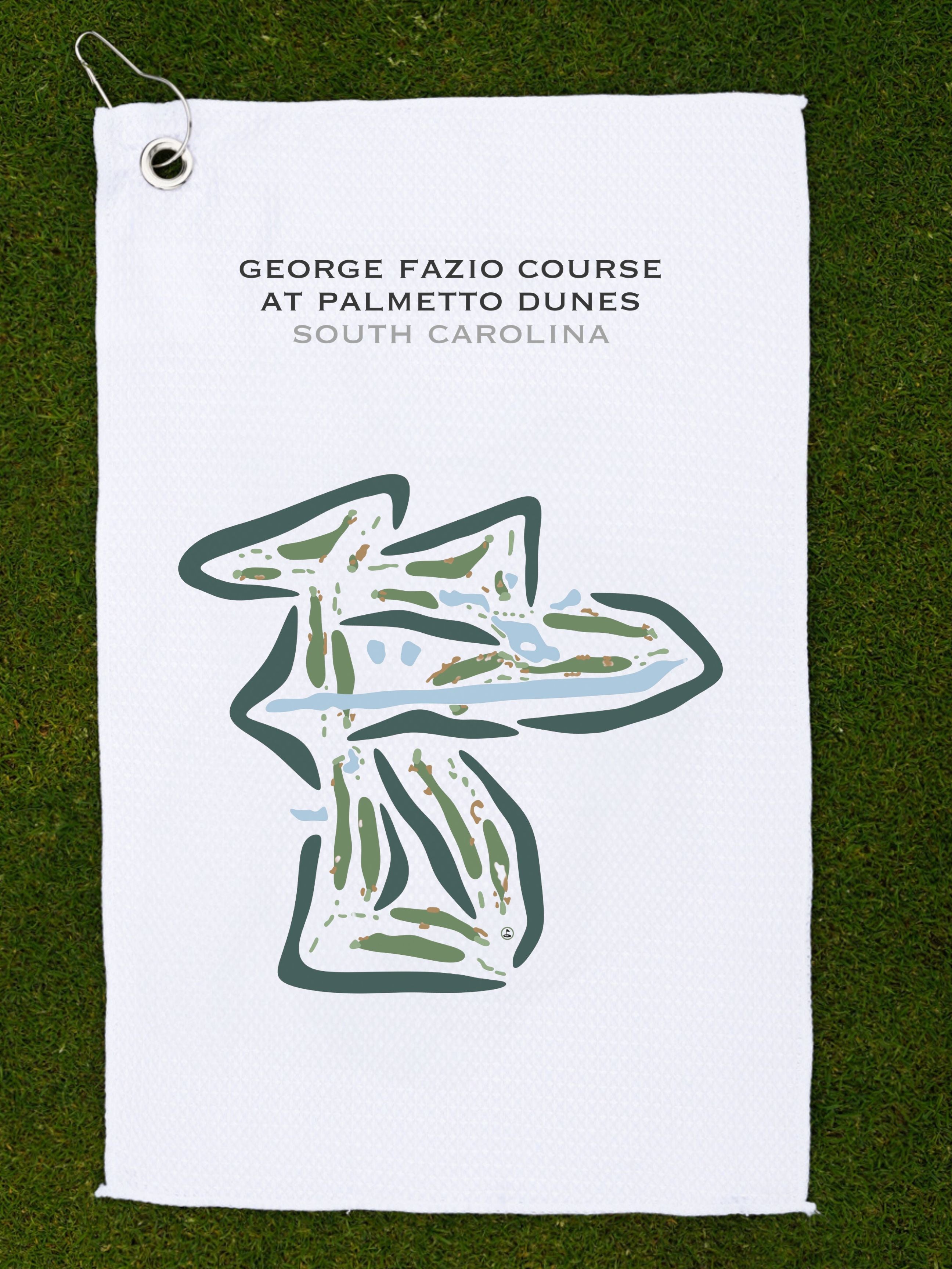 George Fazio Golf Course at Palmetto Dunes, South Carolina - Printed Golf Courses