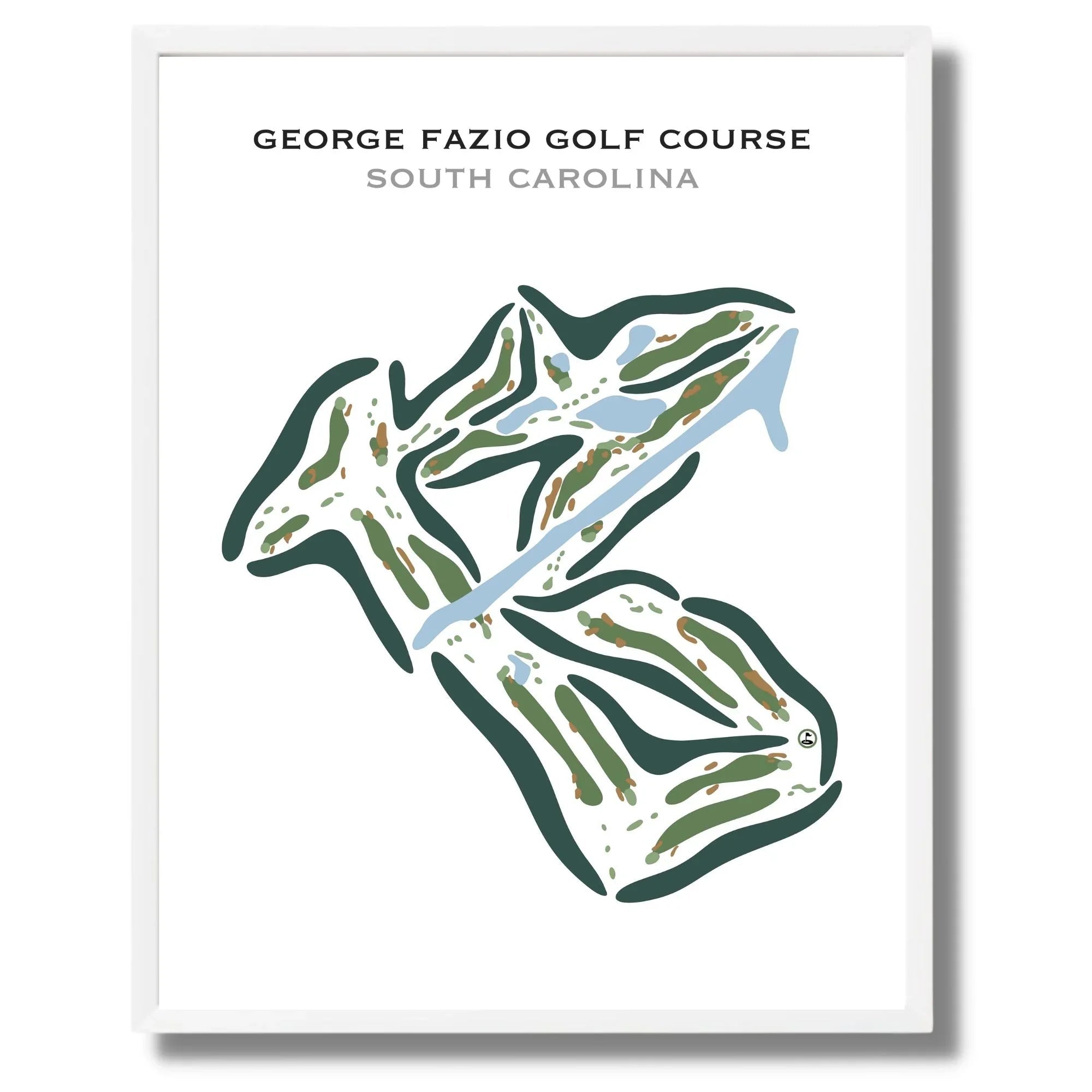 George Fazio Golf Course, South Carolina - Printed Golf Courses