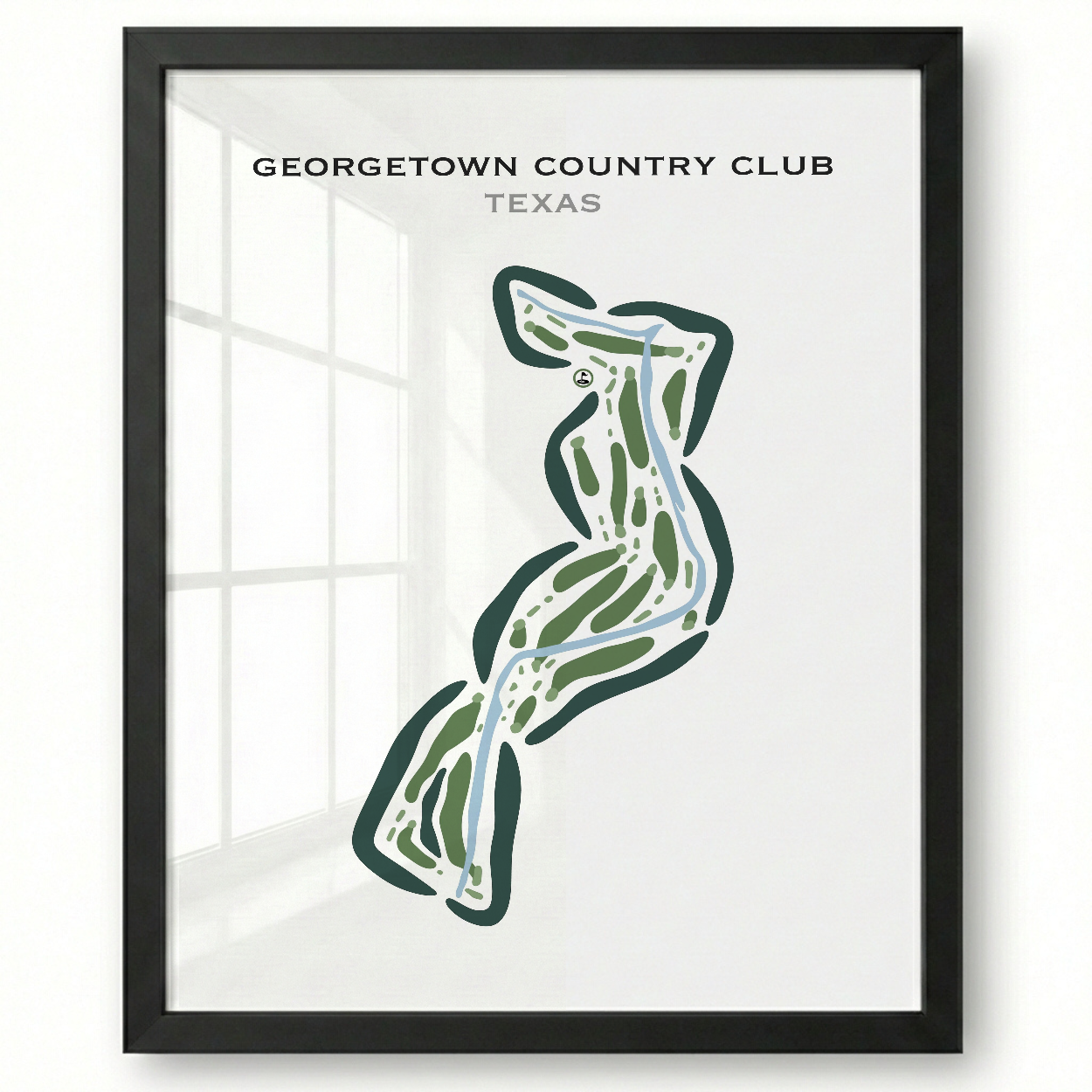 Georgetown Country Club, Texas - Printed Golf Courses