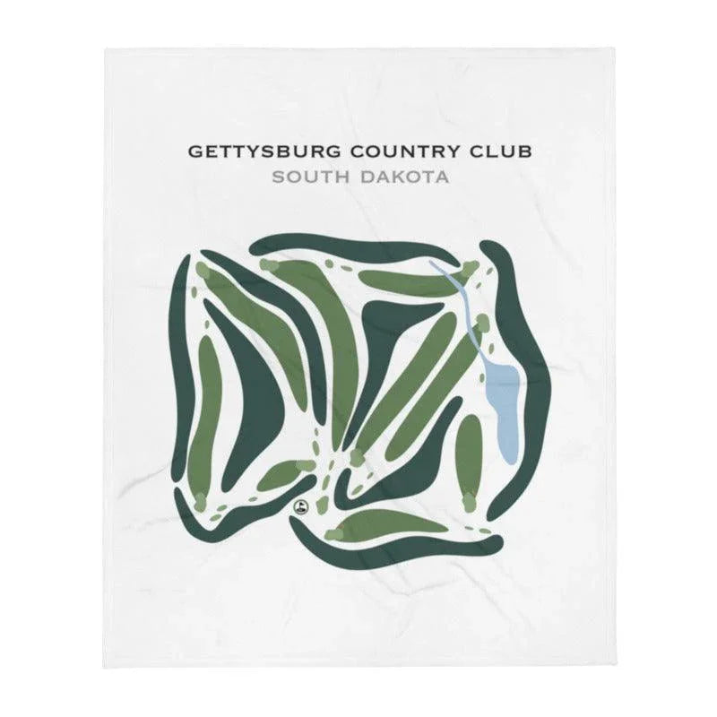Gettysburg Country Club, South Dakota - Printed Golf Courses