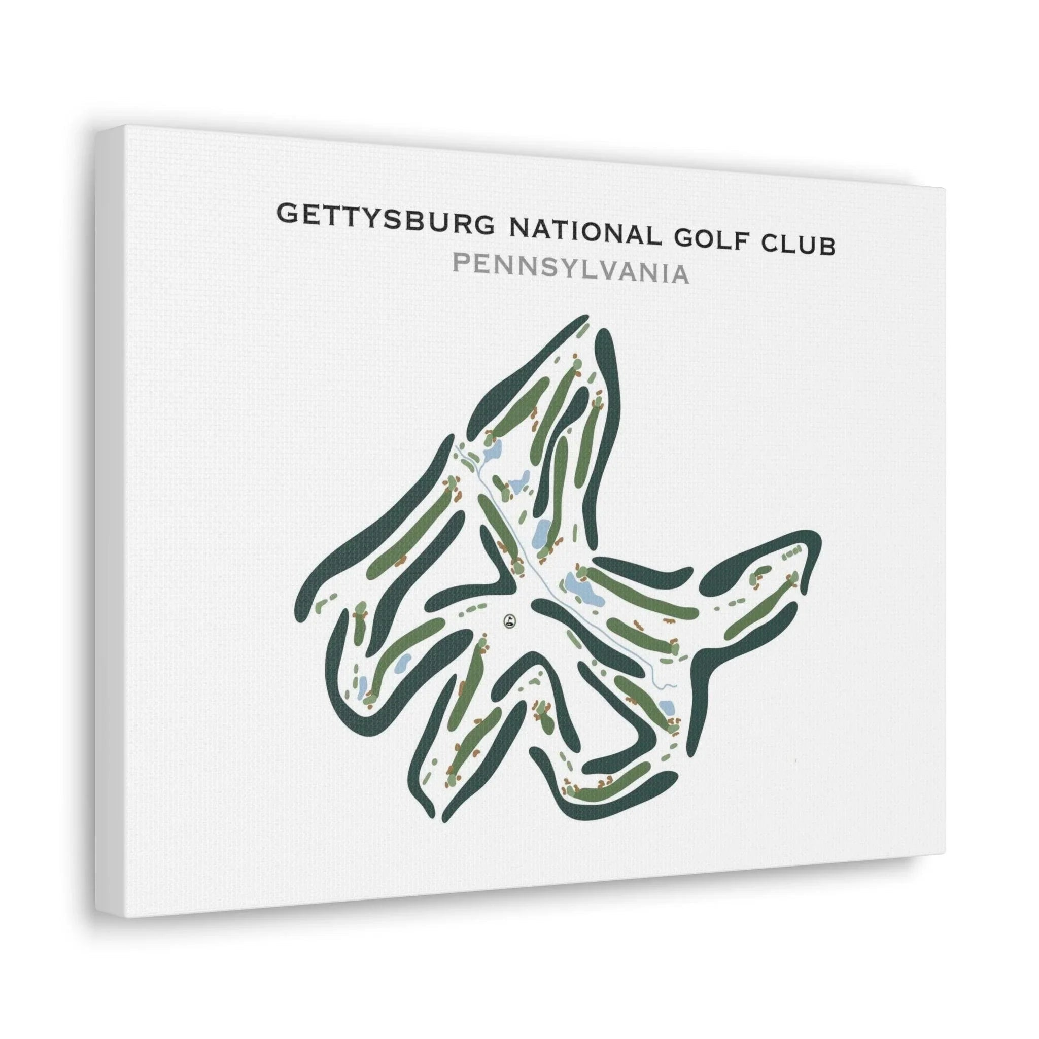 Gettysburg National Golf Club, Pennsylvania - Printed Golf Course