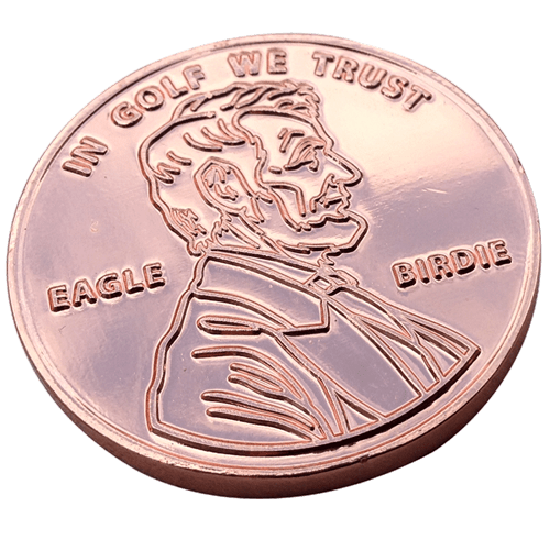 Giant Lucky Penny Ball Marker & Hat Clip by ReadyGOLF