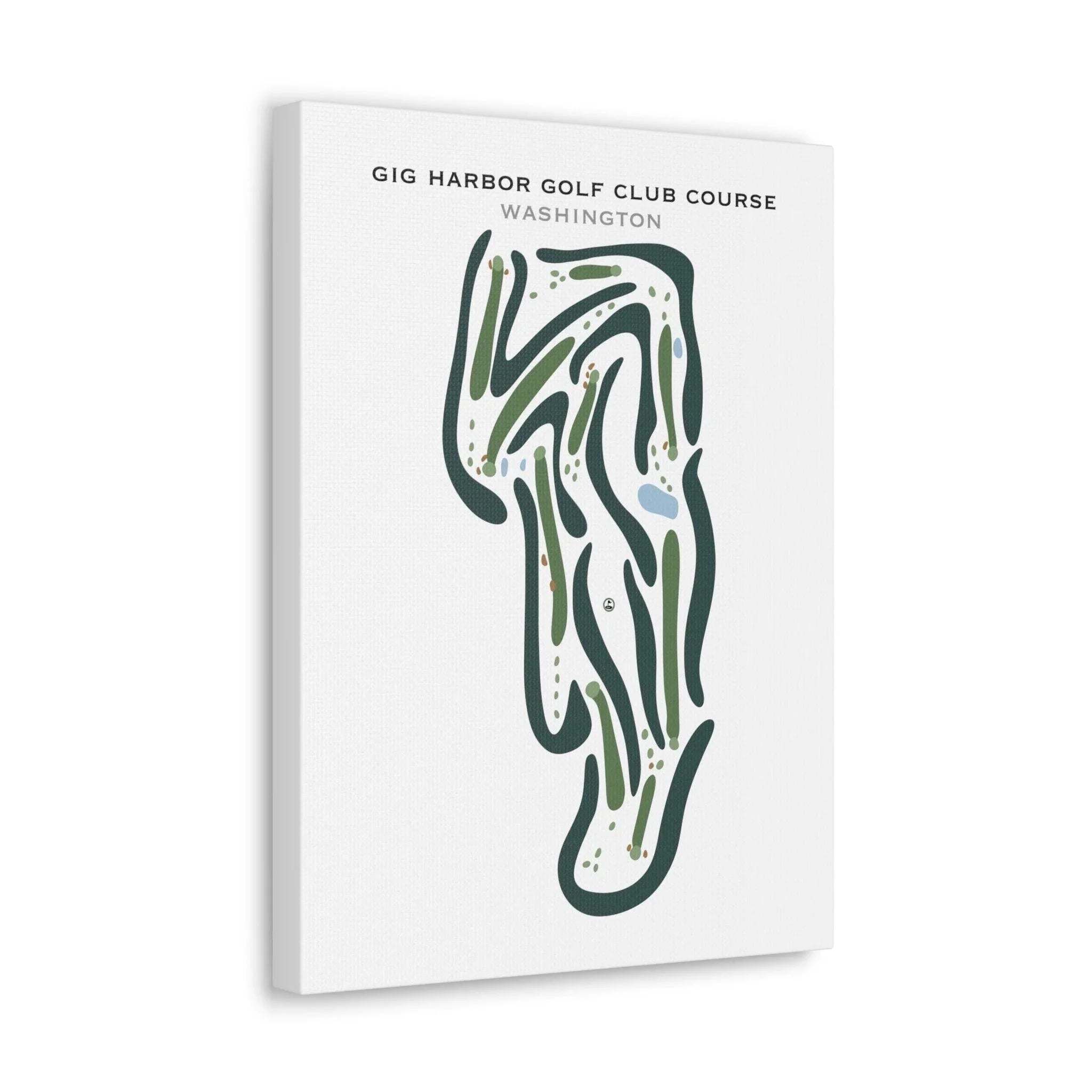 Gig Harbor Golf Club Course, Washington - Printed Golf Courses