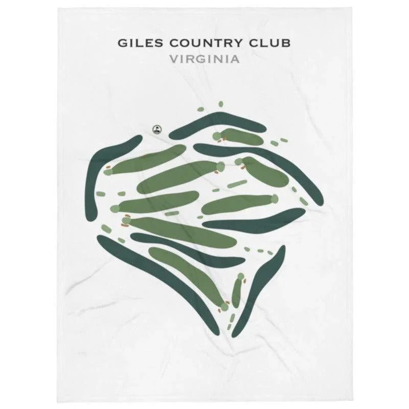 Giles Country Club, Virginia - Printed Golf Course