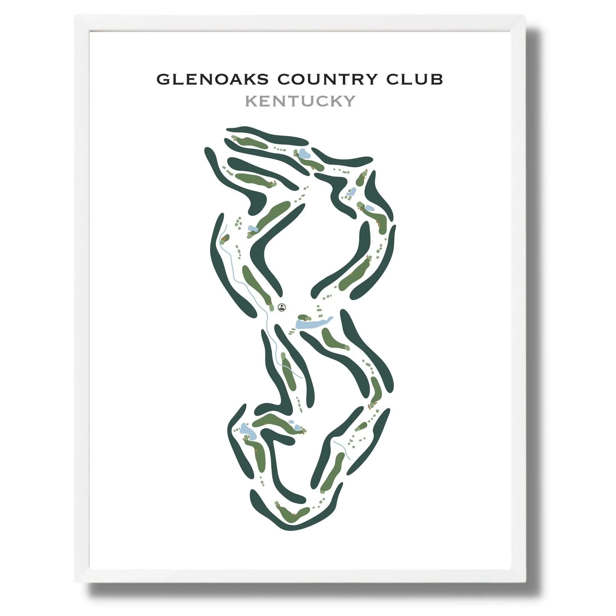 GlenOaks Country Club, Kentucky - Printed Golf Course