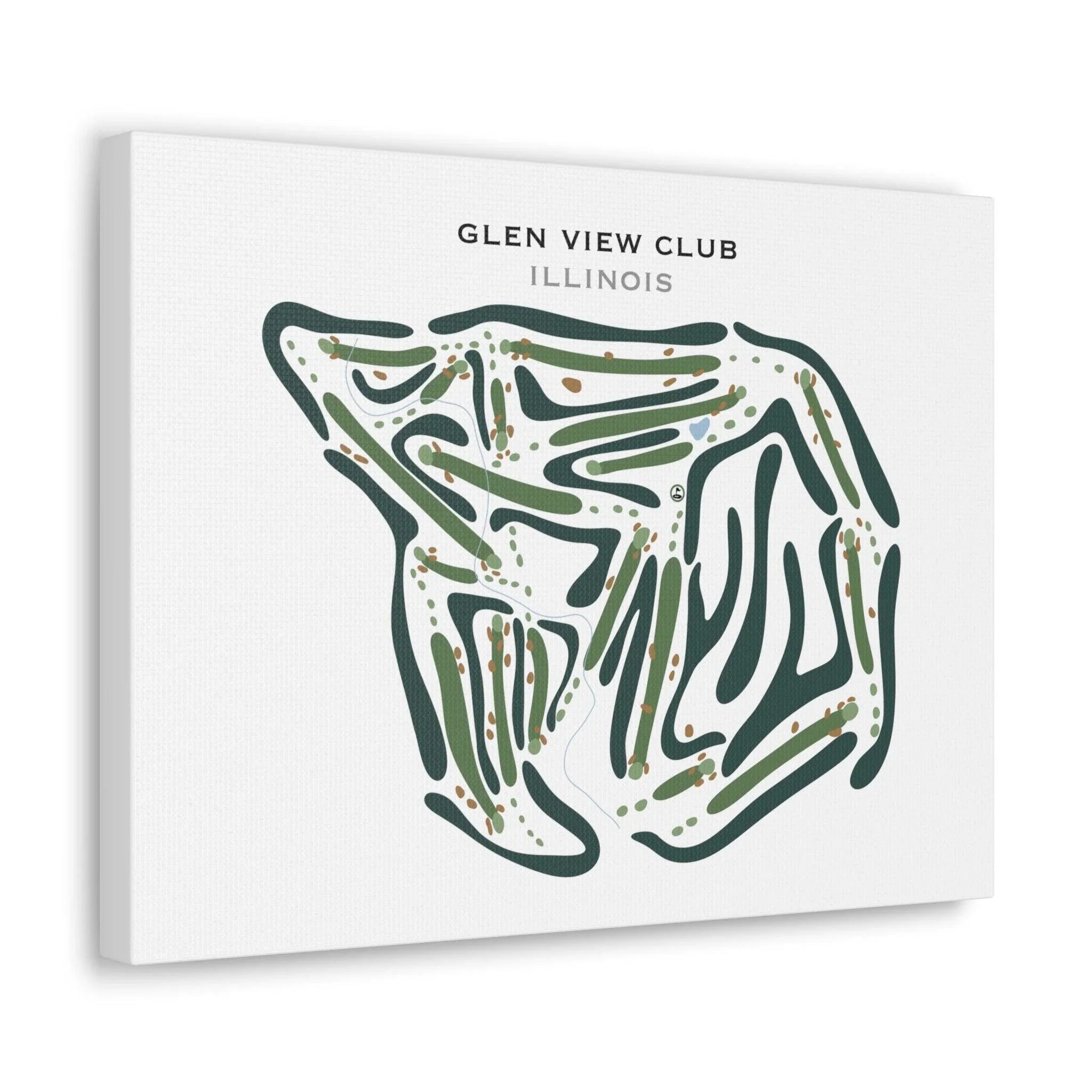 Glen View Club, Illinois - Printed Golf Courses