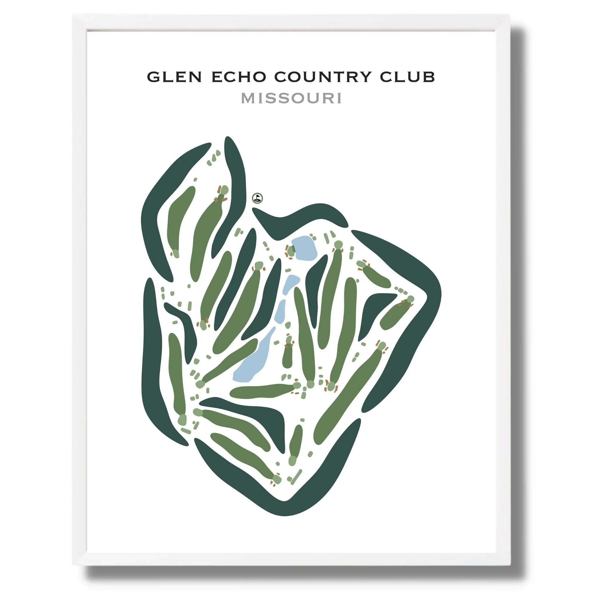 Glen Echo Country Club, Missouri - Printed Golf Courses